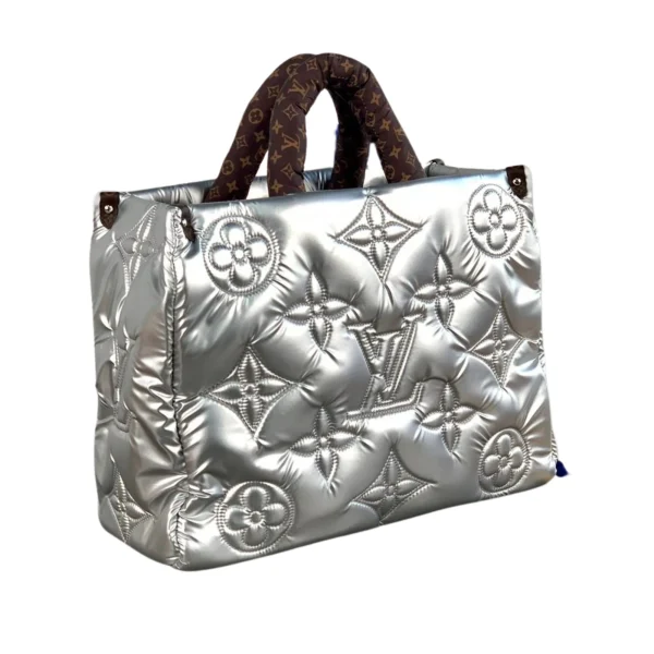 LV-2025-05-16T173101.994-01370d593190.webp Louis Vuitton Onthego Gm Silver Giant Monogram Econyl Pillow M21053 41cm, Designer Handbags, Womens Purse, luxury bags