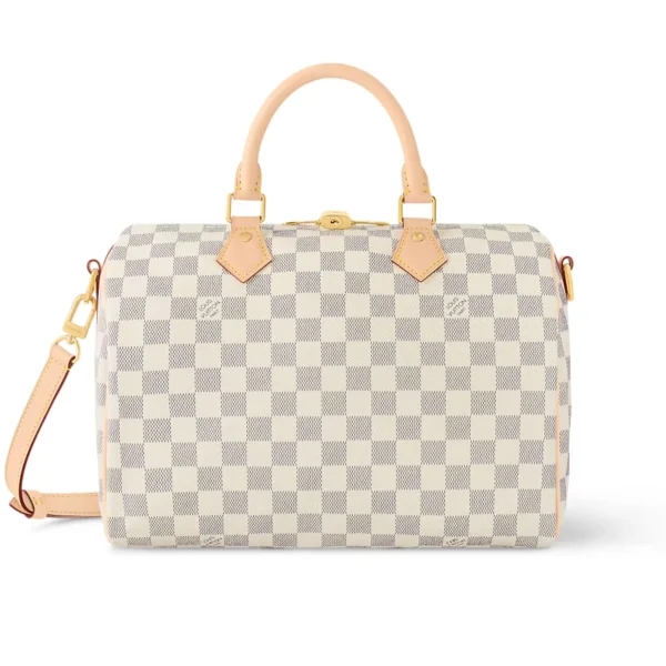 Louis Vuitton Speedy Bandoulire 30 Damier Azur 30cm N41370, Designer Handbags, Womens Purse, luxury bags