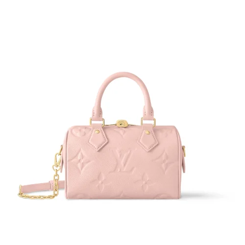 LV-2025-05-17T154556.469-3700b69675cb.webp Louis Vuitton Speedy Bandoulire 20 Monogram Empreinte Opal Pink 20.5cm M47136, Designer Handbags, Womens Purse, luxury bags