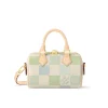 Louis Vuitton Speedy Bandoulire Damier Canvas Pistachio 20Cm N40515, Designer Handbags, Womens Purse, luxury bags