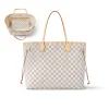 Louis Vuitton Neverfull GM Tote Bag Damier Azur Canvas Beige 39cm N40602, Designer Handbags, Womens Purse, luxury bags