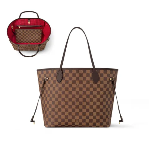 LV-2025-05-19T150138.434-9f7655193a05.webp Louis Vuitton Neverfull MM Tote Bag Damier Ebene Cerise Red 31cm N40599, Designer Handbags, Womens Purse, luxury bags
