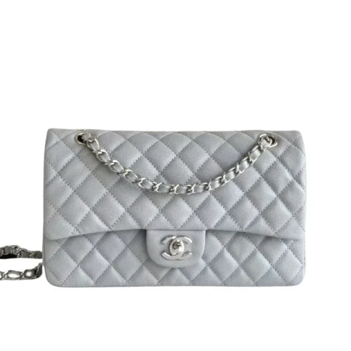 LV-2025-05-20T152905.968-b4c39f4708e2.webp Chanel Classic Flap Bag 25 cm Grey Silver- Tone Hardware A01112, Designer Handbags, Women’s Purse, luxury bags, Chanel bags