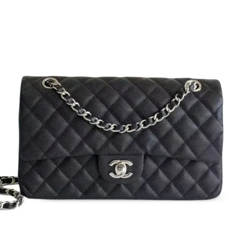 LV-2025-05-20T154352.069-cd2f9e3f29e4.webp Chanel Classic Flap Bag 25 cm Black – Silver Tone Hardware A01112, Designer Handbags, Women’s Purse, luxury bags, Chanel bags
