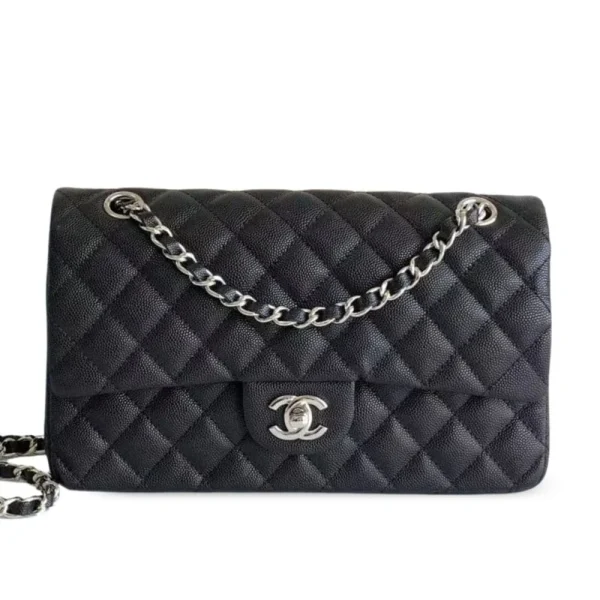 LV-2025-05-20T154352.069-cd2f9e3f29e4.webp Chanel Classic Flap Bag 25 cm Black – Silver Tone Hardware A01112, Designer Handbags, Women’s Purse, luxury bags, Chanel bags