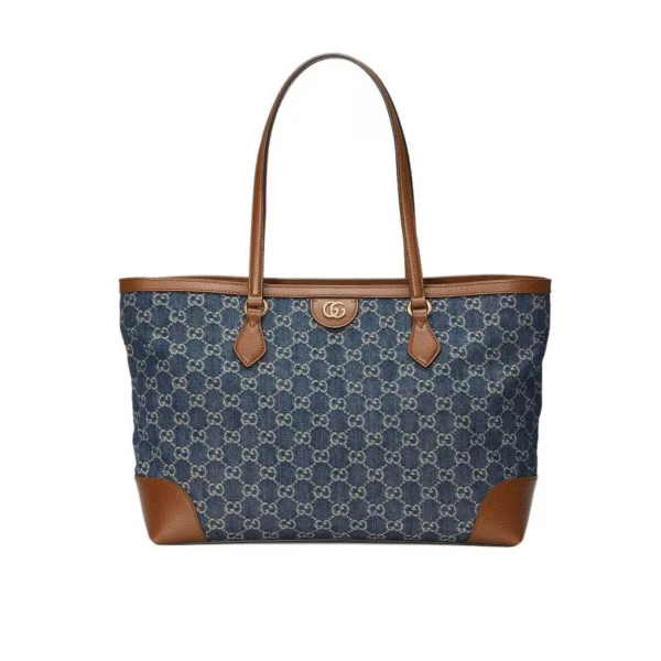 LV-2025-05-21T204637.129-78e13d7e4143.webp Gucci Indigo & Brown Ophidia Denim Tote 38cm