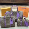 Louis Vuitton Keepall Bandouli Re Violet Fonce 40Cm M46775, Designer Handbags, Womens Purse, luxury bags
