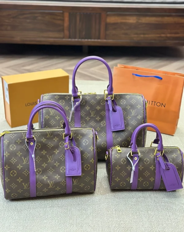 Louis Vuitton Keepall Bandouli Re Violet Fonce 40Cm M46775, Designer Handbags, Womens Purse, luxury bags