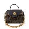 Fendi x Versace Fendace La Medusa Top Handle Bag Zucca Canvas 25cm