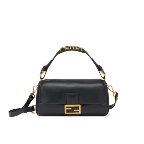 LV-95-f2cd4aafbe13.webp Fendi Baguette Bag Black Leather 25Cm/ 9.8 in