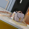 Louis Vuitton Pochette M Tis East West Coated Canvas Trianon Purple Gray 21Cm M12429, Designer Handbags, Womens Purse, luxury bags