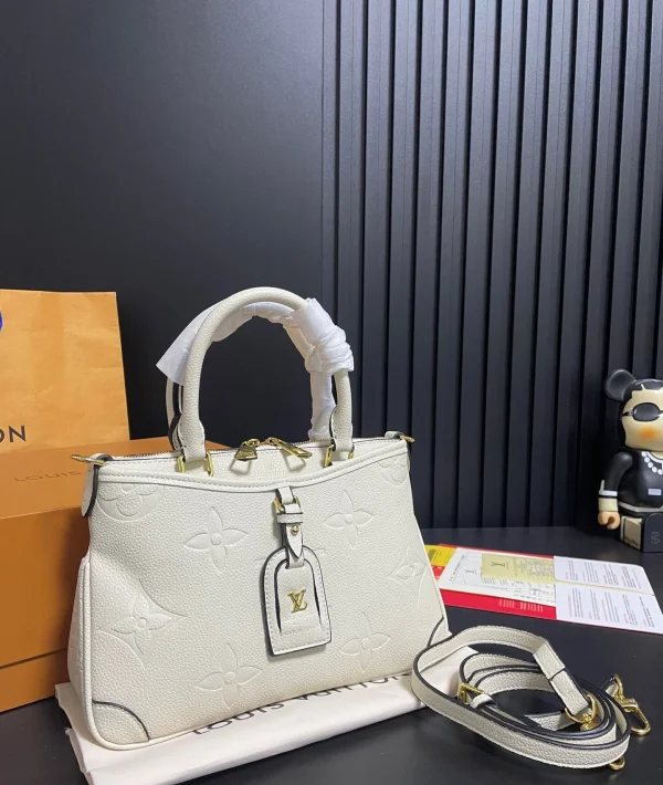 LV11-f7ad87cca1d8.webp Louis Vuitton Trianon Pm Monogram Empreinte White 28Cm M46503, Designer Handbags, Womens Purse, luxury bags