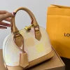 LV3-1-2-e9230f06b952.webp Louis Vuitton Alma Bb Damier Canvas Peach 23Cm N40516, Designer Handbags, Womens Purse, luxury bags