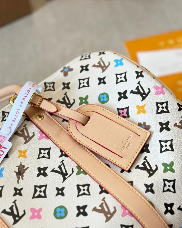 LV5-6-005ddf2c32da.webp Louis Vuitton Keepall Bandouli Re Vanilla 40Cm M25233, Designer Handbags, Womens Purse, luxury bags