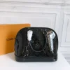 LVAB3-6717fd600eaf.webp Louis Vuitton Alma Bb Monogram Vernis Leather Black 25Cm, Designer Handbags, Womens Purse, luxury bags