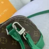 LVAG5-8823e75992ed.webp Louis Vuitton Mini Alma Monogram Canvas Mix With Green 18Cm M83204, Designer Handbags, Womens Purse, luxury bags