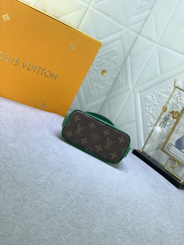 LVAG7-a2b05b221bf5.webp Louis Vuitton Mini Alma Monogram Canvas Mix With Green 18Cm M83204, Designer Handbags, Womens Purse, luxury bags