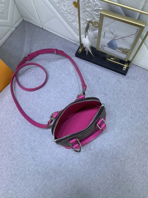 LVAP1-66c67516fca9.webp Louis Vuitton Mini Alma Monogram Canvas Mix With Pink 18Cm M83206, Designer Handbags, Womens Purse, luxury bags