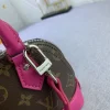 LVAP4-7b483157bf72.webp Louis Vuitton Mini Alma Monogram Canvas Mix With Pink 18Cm M83206, Designer Handbags, Womens Purse, luxury bags