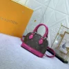 LVAP7-1d01012cb950.webp Louis Vuitton Mini Alma Monogram Canvas Mix With Pink 18Cm M83206, Designer Handbags, Womens Purse, luxury bags