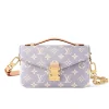 Louis Vuitton Pochette M Tis East West Coated Canvas Trianon Purple Gray 21Cm M12429, Designer Handbags, Womens Purse, luxury bags