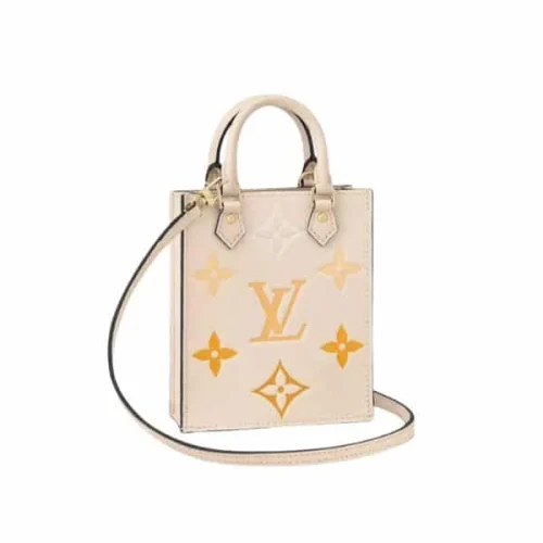 LVB03-59-c19d91a01bf7.webp Louis Vuitton Petit Sac Plat Monogram White 17Cm, Designer Handbags, Womens Purse, luxury bags