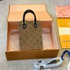 LVB03-84-3698304fd1f6.webp Louis Vuitton Petit Sac Plat Monogram Light Brown 17Cm, Designer Handbags, Womens Purse, luxury bags