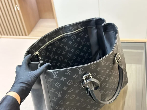 LVB06-1-2-6a6966a5b0c8.webp Louis Vuitton Monogram Eclipse Grand Sac Tote Black 33Cm, Designer Handbags, Womens Purse, luxury bags
