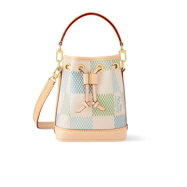 LVB1-1-24-7a965855ac3e.webp Louis Vuitton Nano No Damier Canvas Pistachio 16Cm N40640, Designer Handbags, Womens Purse, luxury bags