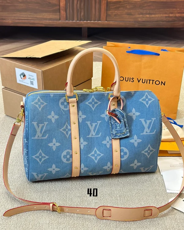 LVB1-8-ba92db3d1809.webp Louis Vuitton Keepall Bandouli Re Denim Blue 40Cm M24315, Designer Handbags, Womens Purse, luxury bags