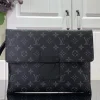 LVB64-3-322c98e17922.webp Louis Vuitton S Lock A4 Pouch Black 28Cm, Designer Handbags, Womens Purse, luxury bags