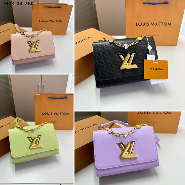 LVB91-1-96e70c6ea2ce.webp Louis Vuitton Twist Mm Bags Epi Leather Lock Chain Green 23Cm, Designer Handbags, Womens Purse, luxury bags