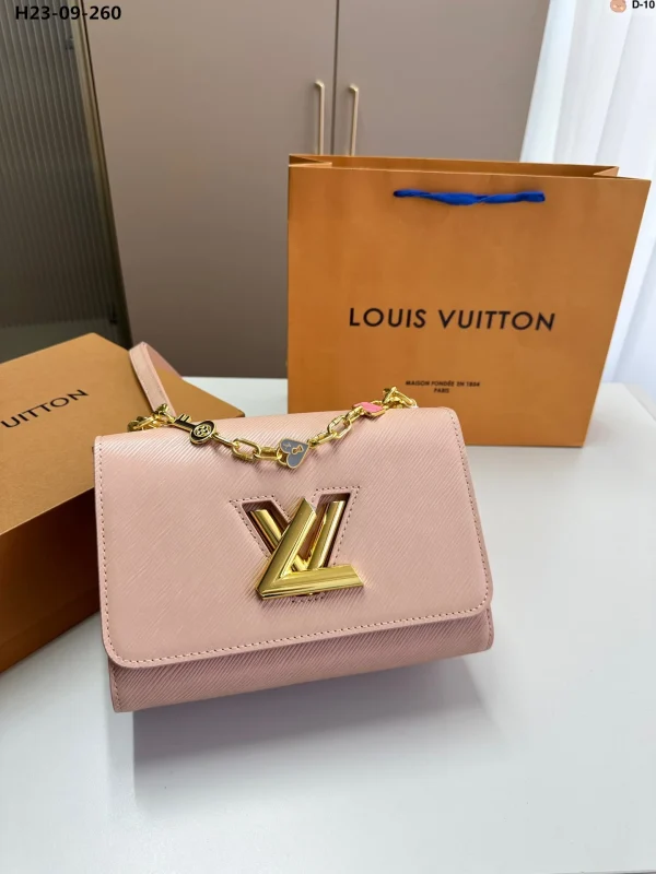 LVB910-089741a735d9.webp Louis Vuitton Twist Mm Bags Epi Leather Lock Chain Pink 23Cm, Designer Handbags, Womens Purse, luxury bags