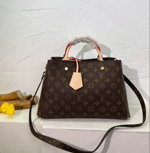 Louis Vuitton Montaigne MM Brown 35Cm M41056, Designer Handbags, Womens Purse, luxury bags