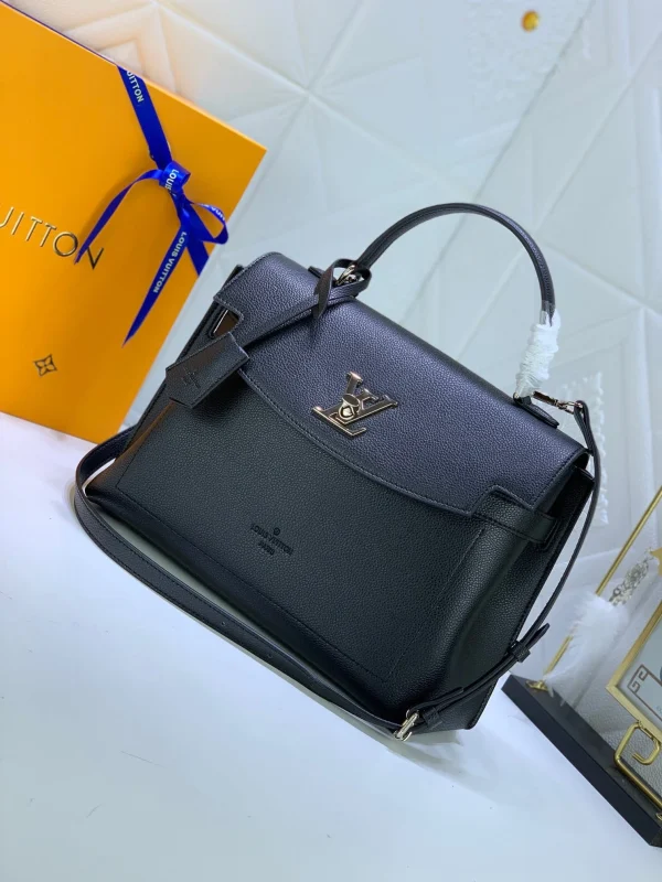 LVBAGS-10-82-76b81f38de9d.webp Louis Vuitton Lockme Ever Black 46Cm M51395, Designer Handbags, Womens Purse, luxury bags