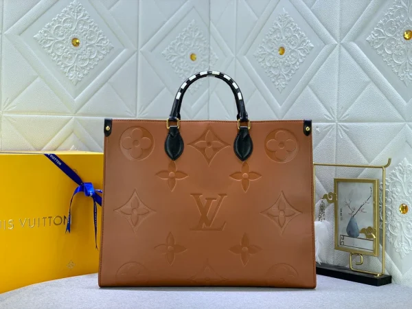 LVBAGS-10-94-c29fa6d7f74e.webp Louis Vuitton LV Crafty Onthego Gm Brown 41Cm, Designer Handbags, Womens Purse, luxury bags