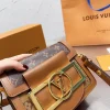 LVBAGS-4-7-ecd6a6aec72a.webp Louis Vuitton Mini Dauphine Lock Xl Brown 20Cm M46537, Designer Handbags, Womens Purse, luxury bags