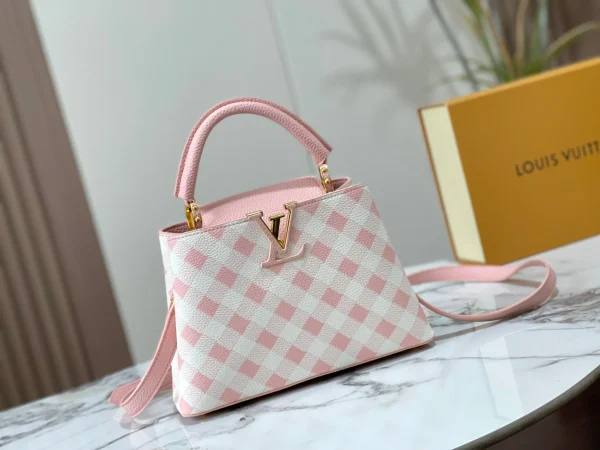 LVBAGS-9-165-478654bf10e7.webp Louis Vuitton Capucines Bb Pink 27Cm M20717, Designer Handbags, Womens Purse, luxury bags