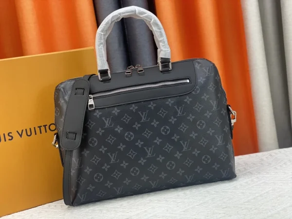 LVBB09-10-1-f4bd1a259fb9.webp Louis Vuitton Porte Documents Jour Briefcase Monogram Black 37Cm, Designer Handbags, Womens Purse, luxury bags
