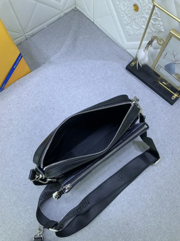 LVBB1-3-56ecb2485856.webp Louis Vuitton Trio Messenger Bag Damier Canvas Black 25Cm N50017, Designer Handbags, Womens Purse, luxury bags