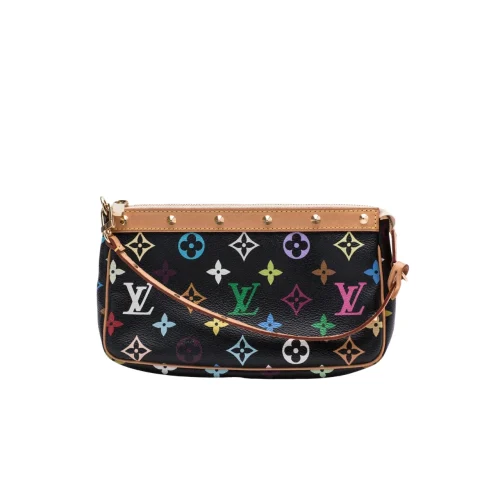 Louis Vuitton Pochette Accessoires Monogram Multicolore Black 22Cm, Designer Handbags, Womens Purse, luxury bags