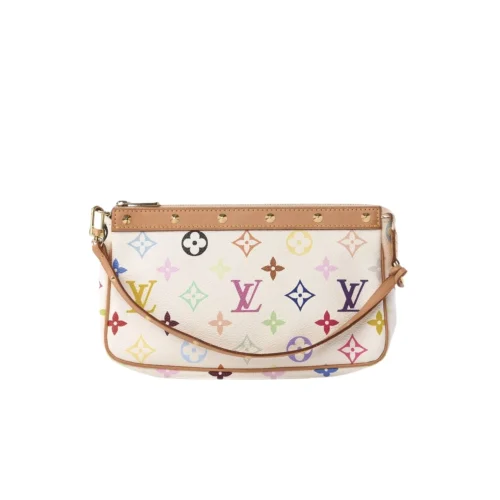 Louis Vuitton Pochette Accessoires Monogram Multicolore White 22Cm, Designer Handbags, Womens Purse, luxury bags