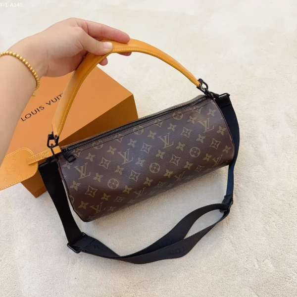 LVBB5-3-1-baacad2cea71.webp Louis Vuitton Soft Polochon Macassar Pm Monogram Canvas 31Cm M46691, Designer Handbags, Womens Purse, luxury bags