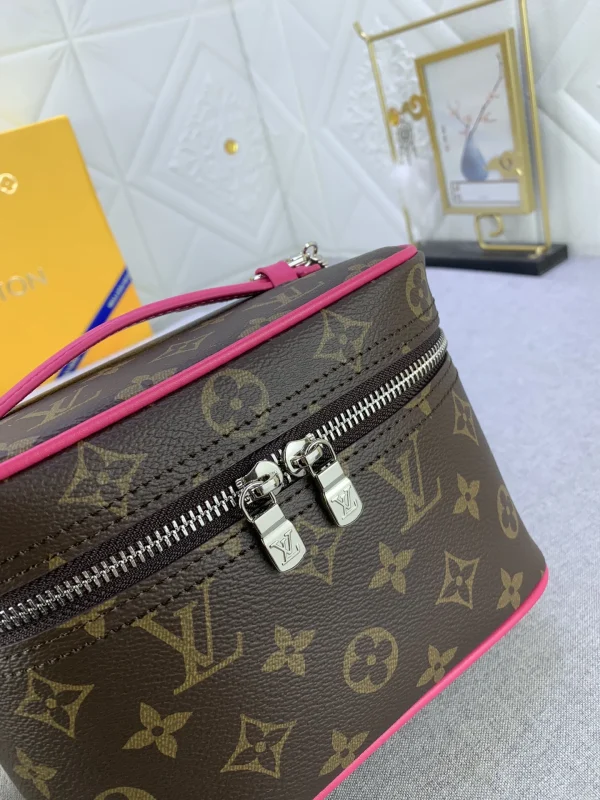 LVBB5-7-e75600a1f512.webp Louis Vuitton Nice Mini Monogram Canvas Pink 20Cm M46767, Designer Handbags, Womens Purse, luxury bags