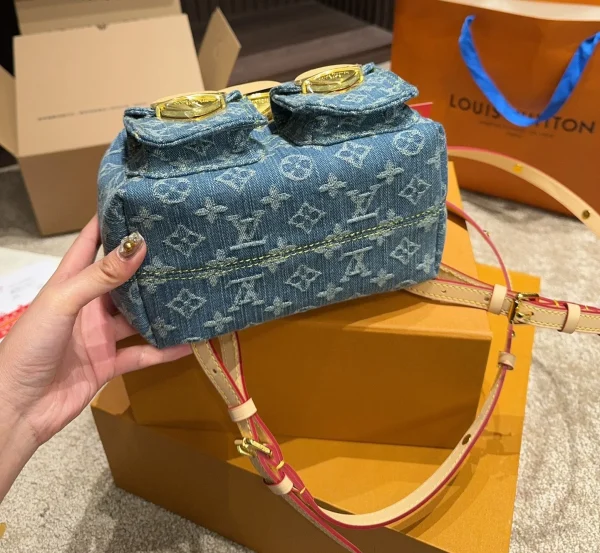 LVBB6-3-1-97b9320765d1.webp Louis Vuitton Backpack Venice Denim Blue 20Cm M46836, Designer Handbags, Womens Purse, luxury bags