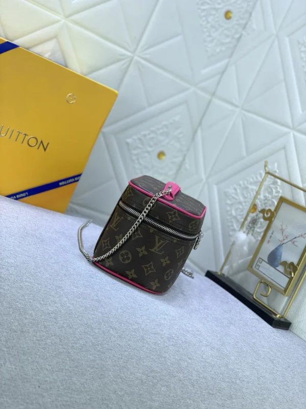 LVBB6-6-0f1e6705b747.webp Louis Vuitton Nice Mini Monogram Canvas Pink 20Cm M46767, Designer Handbags, Womens Purse, luxury bags