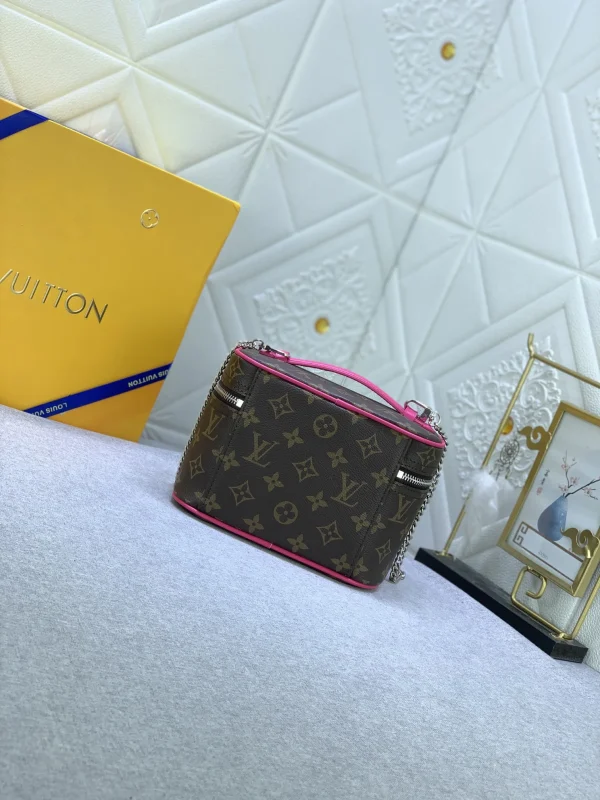 LVBB7-6-4f5f75185bf0.webp Louis Vuitton Nice Mini Monogram Canvas Pink 20Cm M46767, Designer Handbags, Womens Purse, luxury bags