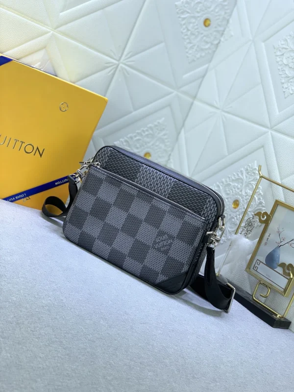 LVBB8-2-bf5ea0d05a2e.webp Louis Vuitton Trio Messenger Bag Damier Canvas Black 25Cm N50017, Designer Handbags, Womens Purse, luxury bags
