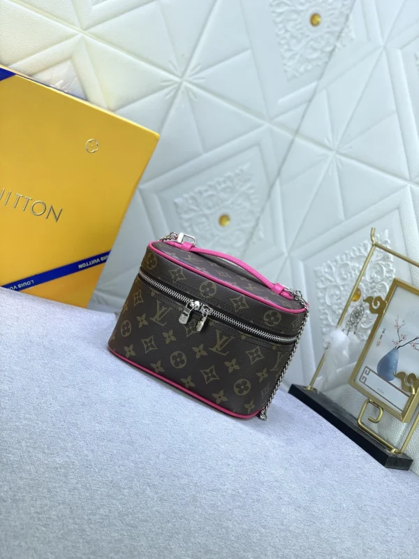 LVBB8-6-997d36154c3e.webp Louis Vuitton Nice Mini Monogram Canvas Pink 20Cm M46767, Designer Handbags, Womens Purse, luxury bags