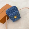 LVBD1-1-2ea0816570fe.webp Louis Vuitton Camera Bag Blue Denim Monogram And Vachetta Trim 19Cm, Designer Handbags, Womens Purse, luxury bags